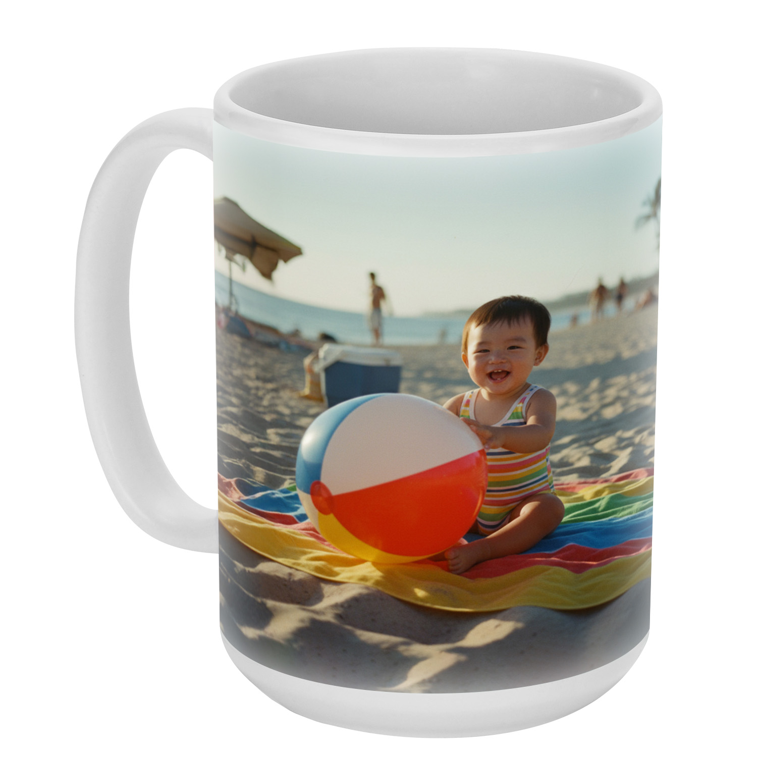 White Ceramic Mug 15 oz